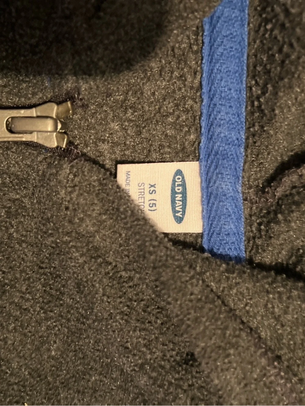 Old Navy Two-Tone Half-Zip Hoodie Sweater - Black & Gray